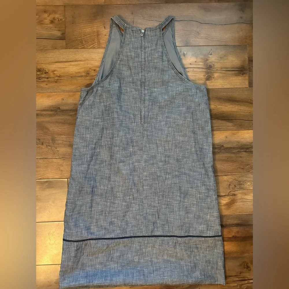 Gap Designed & Crafted Chambray Shift Dress Women’s 10, Medium Wash 100% Cotton - Picture 5 of 6
